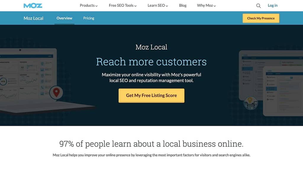 Moz Local Homepage
