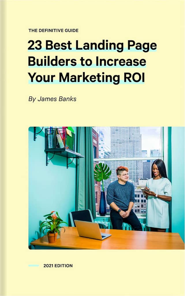 23 Best Landing Page Builders to Increase Your Marketing ROI ebook cover